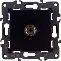 Розетка TV ЭРА 14-3101-05 одиночная, IP20, Elegance, антрацит Б0034294
