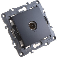 Розетка TV ЭРА 14-3101-05 одиночная, IP20, Elegance, антрацит Б0034294