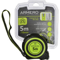 Магнитная нейлоновая рулетка с фиксатором Armero 5м/19мм A101/251