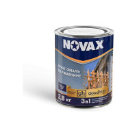 Грунт-эмаль Goodhim NOVAX 3в1 черный RAL 9005, глянцевая, 2,8 кг 10977