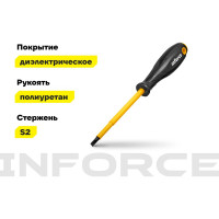 Диэлектрическая отвертка SL5,5х125мм Inforce 06-09-79