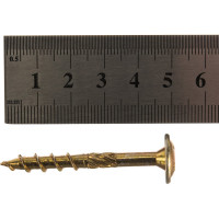 Универсальный саморез конструкц. ГОСКРЕП 6,0 x 50 желт.,пресс, шайба TX30 14 шт. 14-0016750