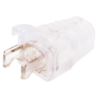 Защитный прозрачный колпачок для коннекторов RJ45 NIKOMAX 100шт NMC-RJBOOT65B-TR-100