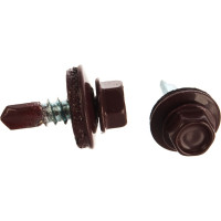 Кровельный саморез ГОСКРЕП 5.5х19 RAL 3005 красное вино, 70 шт., пл.конт 280 мл 2-0018220