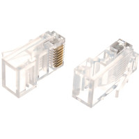 Универсальная вилка Cablexpert RJ-45 8P8C кат.5e, контакты 6 микрон 100 шт. PLUG3UP6/5