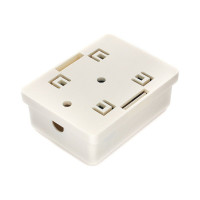 Розетка Cablexpert RJ-45 кат.STP 5e внешняя экранированная 1 порт, 110&Krone NAS212
