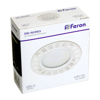 Встраиваемый потолочный светильник FERON MR16 G5.3 белый, GS-M393 28343