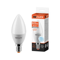 Светодиодная лампа Wolta Свеча, 10Вт, 6500K Холодный белый свет, C37, E14 25WC10E14