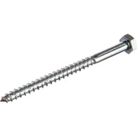 Шуруп Саморезик 10х140 шестигр, оцинк. DIN 571 20шт DIN571-10/140-20