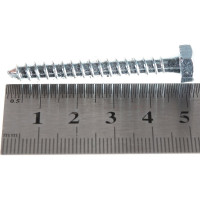 Шуруп Саморезик 6х50 шестигр, оцинк. DIN 571 170шт DIN571-6/50-170