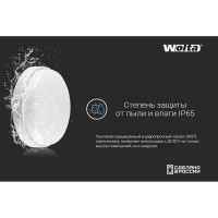Светодиодный светильник Wolta ЖКХ LED 7Вт, 4000K дневной свет, IP65, круг ДПП01-7-001-4К
