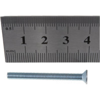 Винт с потайной головкой Саморезик 4х40 оцинк. DIN 965 400шт DIN965-4х40-400