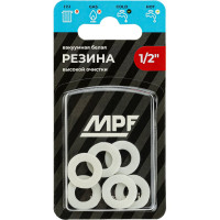 Прокладка из резины MPF 1/2", белая, 6 шт ИС.131188