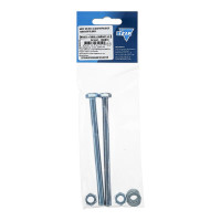 Болт с шестигранной головкой оцинкованный Zitar DIN933 М8x120 + гайка + шайба 2 шт - пакет 136913