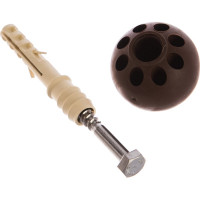 Комплект дверного ограничителя ЕВРОПАРТНЕР TSM темно-коричневый 87577