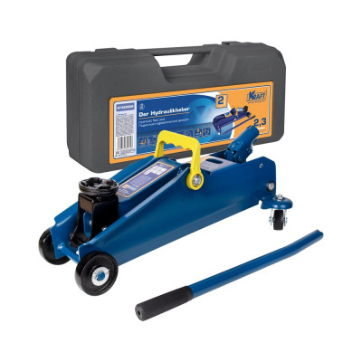 Подкатной домкрат KRAFT 2.3 т, кейс, min 135mm-max350mm KT 820009