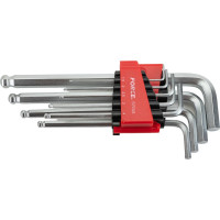 Набор шестигранников средн.Г-образн. качающ. 9пр. FORCE 5093LB