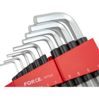 Набор шестигранников средн.Г-образн. качающ. 9пр. FORCE 5093LB