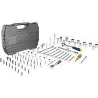 Набор инструмента 1/2 Dr и 1/4 Dr 82 предмета KRAFT KT 700305