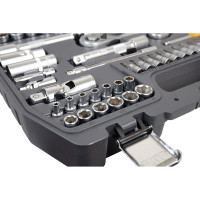 Набор инструмента 1/2 Dr и 1/4 Dr 82 предмета KRAFT KT 700305