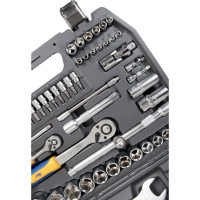 Набор инструмента 1/2 Dr и 1/4 Dr 82 предмета KRAFT KT 700305