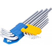 Набор торцевых Г-образных длинных torx ключей 9шт KRAFT KT 700565