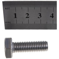 Болт с шестигранной головкой, с полной резьбой ЕВРОПАРТНЕР DIN 933 нержав. сталь, 10х30 мм, 4 шт. G2 1030 1