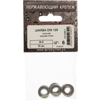 Плоская шайба ЕВРОПАРТНЕР DIN 125, M8, нержав. сталь, 15 шт. G2 5284 1