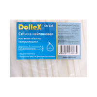 Нейлоновый хомут стяжка DolleX 4,8х300 мм, уп. 100 шт., белый SN-531
