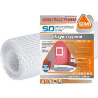 Стеклотканевая сетка SDM SD-GLASS Professional штукатурная 5х5мм, 1м х 20м 00-00000406