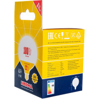 Светодиодная лампа Volpe. Форма шар, матовая. Серия Norma LED-G120-22W/3000K/E27/FR/NR UL-00004875