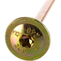 Шуруп Rusconnect CT 08240 с/нарез. д/дерева, прессшайба 8х240 50 шт. Желтый цинк 320824