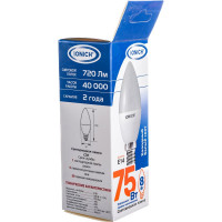 Светодиодная лампа IONICH декоративное освещение свеча ILED-SMD2835-C37-8-720-230-6.5-E14 1302 1536