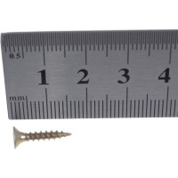 Потайной универсальный шуруп Метизный двор 3,0x16, желтый, 1000 шт. 4607159063069