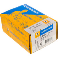 Шуруп для полов и паркета Rusconnect CFB 0331 3,2х30 500 шт. Белый цинк 380331