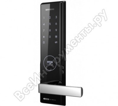 Samsung врезной замок дверной с ручкой shs-h505