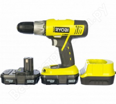 Ryobi li-ion дрель-шуруповерт r18ddp-213s 5133003592