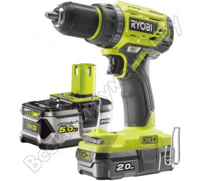 Ryobi аккумуляторная дрель-шуруповерт r18dd7-252s 5133004534