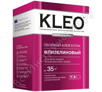 Kleo клей для флизелиновых обоев, сыпучий 030 extra 35