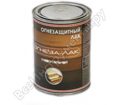 Огнеза огнезащитный лак огнеза-лак универсальный , матовый, бесцветный, ведро 1л 0,8 кг 105065