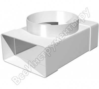 ERA Соединитель Т-обр.пластик, плоск.воздуховодов 60x204 с выходом на фланц. воздухораспредD160 620ТФ16П 210-074