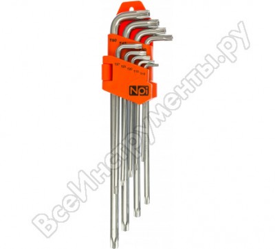 Npi набор удлиненных ключей torx t10-t50 9шт 45516