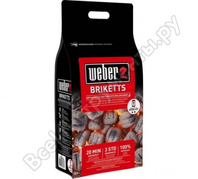 Weber угольные брикеты , 4 кг 17590