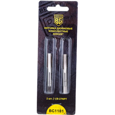 Berger bg метчики дюймовые комплектные 2 шт. 1/8-27npt bg1181 bg1181