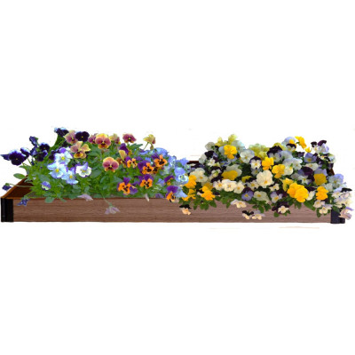 Garden dreams ограждение для грядки из дпк 0,8x2м, комплект 4620769391933