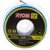 Ryobi Леска 1,5 мм 25 м круглая, голубая RAC132 5132002625