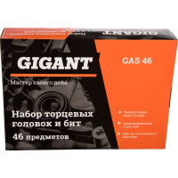 Gigant Набор торцевых головок и бит 46 предметов GAS 46