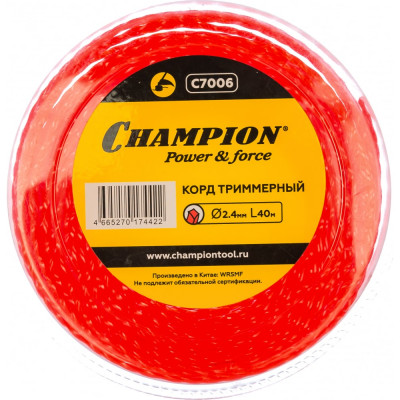 CHAMPION Корд трим. Twisted Square 2.4мм* 40м , C7006