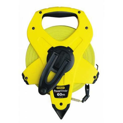 Stanley Рулетка PowerWinder Fiberglass 60 M, ширина ленты 12,7 мм 2-34-775