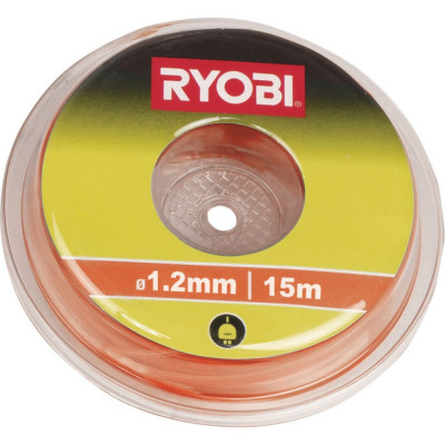 Ryobi Леска 1,2 мм 15 м круглая, оранжевая RAC100 5132002637